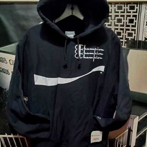 Champion x Coca-Cola Small black hoodie. *